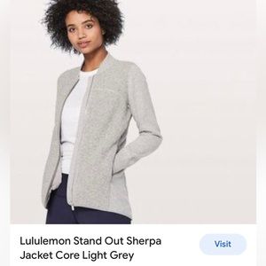 Lululemon Stand Out Sherpa Jacket